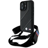 Image de Coque Rigide Noire Bmw Bmhcp16m23pscck Pour Iphone 16 Plus 6,7" Édition M Avec Bande Carbone Et Dragonne