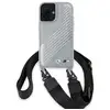 Image de Étui BMW pour iPhone 16 6.1 gris étui rigide M Edition Carbon Stripe & Strap - Neuf