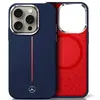 Image de Étui Mercedes pour iPhone 16 Pro Max 6.9 blue maine étui rigide Silicone Red Stripe MagSafe - Neuf