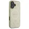 Image de Guess pour iPhone 16 6.1 or étui rigide Saffiano Peony Classic Logo MagSafe - Neuf