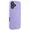 Image de Guess pour iPhone 16 6.1 violet étui rigide Saffiano Peony Classic Logo MagSafe - Neuf