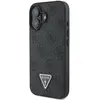 Image de Étui Guess pour iPhone 16 6.1 noir étui rigide Leather Metal Logo Strass Crossbody - Neuf