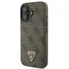 Image de Étui Guess GUHCP16SP4TDSCPW iPhone 16 6.1 marron étui rigide Leather Metal Logo Strass Crossbody - Neuf