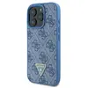 Image de Étui Guess pour iPhone 16 Pro Max 6.9 bleu étui rigide Leather Metal Logo Strass Crossbody - Neuf