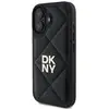 Image de Étui DKNY pour iPhone 16 6.1 noir Quilted Stack Logo - Neuf