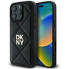 Image de Coque Dkny Dkhcp16lpqdslk Pour Iphone 16 Pro 6,3" Noir/noir Avec Logo Matelassé