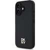 Image de Étui DKNY pour iPhone 16 6.1 étui rigide noir Repeat Pattern Stack Logo MagSafe - Neuf