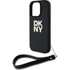 Image de Dkny Wrist Strap Stock Logo Case pour Iphone 16 Pro - Noir