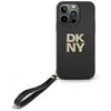 Image de Étui DKNY pour iPhone 16 Pro Max 6.9 noir étui rigide Wrist Strap Stock Logo - Neuf