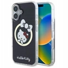 Image de Coque Rigide Hello Kitty Hkhmp16shflbk Pour Iphone 16 6.1 Noir/noir, Compatible Magsafe, Avec Noeud Amusant.