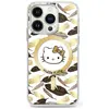 Image de Étui Hello Kitty pour iPhone 16 Pro Max 6.9 blanc étui rigide IML Golden Leaves MagSafe - Neuf