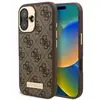 Image de Coque Rigide Marron Guess Guhmp16su4gprw Pour Iphone 16 6,1 Pouces Avec Logo 4g Et Magsafe