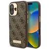 Image de Coque Rigide Marron Guess Guhmp16mu4gprw Pour Iphone 16 Plus 6,7 Pouces Avec Logo 4g Et Compatible Magsafe