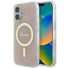 Image de Coque Rigide Rose Guess Guhmp16mh4stp Pour Iphone 16 Plus 6,7 Pouces, Compatible Iml 4g Et Magsafe