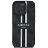 Image de Étui Guess pour iPhone 16 Pro Max 6.9 noir étui rigide 4G Printed Stripes MagSafe - Neuf