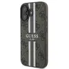 Image de Étui Guess pour iPhone 16 Plus 6.7 marron étui rigide 4G Printed Stripes MagSafe - Neuf