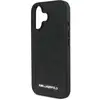 Image de Coque matelassée PU pour iPhone 16 avec design luxe Noir - Neuf