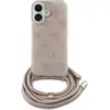 Image de Guess Crossbody Cord 4G Print Case pour Iphone 16 - Rose