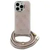 Image de Étui Guess pour iPhone 16 6.1 rose étui rigide Crossbody Cord 4G Print - Neuf
