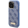 Image de Étui Guess pour iPhone 16 Pro 6.3 bleu étui rigide 4G Logo Plate MagSafe - Neuf