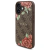 Image de Étui Guess pour iPhone 16 6.1 marron étui rigide 4G Flowers Print MagSafe - Neuf