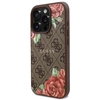 Image de Étui Guesspour iPhone 16 Pro 6.3 marron étui rigide 4G Flowers Print MagSafe - Neuf