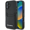 Image de Étui Karl Lagerfeld Hc En Pu Grainé Avec Fente Pour Cartes Et Métal, Style Allongé, Pour Iphone 16, Noir.