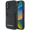 Image de Étui Karl Lagerfeld HC Grained PU Cardslot Metal Elong do iPhone 16 noir - Neuf