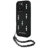 Image de Étui Karl Lagerfeld Saffiano Crystals w/Chain pour iPhone 16 Pro Max noir - Neuf