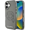 Image de Coque Karlhead À Strass Iml Karl Lagerfeld Pour Iphone 16, Noire