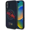 Image de Étui Red Bull en silicone avec logo rouge et doublure rouge pour iPhone 16 MagSafe, bleu marine - Neuf