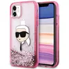 Image de Étui Karl Lagerfeld Glitter Karl Head pour iPhone 11/XR, rose - Neuf