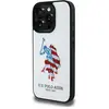 Image de Us Polo Ushcp15Xpush Iphone 15 Pro Max 6.7" Blanc/Cuir Blanc Grand Dh Drapeau Américain