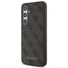 Image de Étui Guess pour Samsung S24 FE S721 marron étui rigide 4G Metal Gold Logo - Neuf