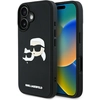 Image de Coque Karl Lagerfeld Hc 3d En Caoutchouc À Double Tête Pour Iphone 16, Noire