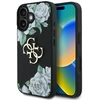 Image de Coque Guess Grained Roses Avec Grand Logo 4g Pour Iphone 16, Noire