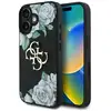 Image de Étui Guess Grained Roses Big 4G logo do iPhone 16 noir - Neuf