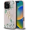 Image de Coque Guess Grained Roses Avec Grand Logo 4g Pour Iphone 16 Pro Rose