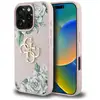 Image de Étui Guess Grained Roses Big 4G logo pour iPhone 16 Pro Max rose - Neuf