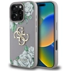 Image de Coque Guess Grained Roses Avec Grand Logo 4g Pour Iphone 16 Pro, Violette
