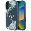 Image de Étui Guess Grained Roses Big 4G logo pour iPhone 16 bleu - Neuf