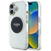 Image de Coque Magsafe Guess Iml Metal Colored Circle Classic Logo Pour Iphone 16, Noire
