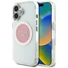 Image de Étui Guess IML Metal Colored Circle Classic Logo MagSafe pour iPhone 16 rose - Neuf