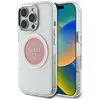 Image de Étui Guess IML Metal Colored Circle Classic Logo MagSafe pour iPhone 16 Pro rose - Neuf