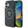 Image de Coque Guess Iml Metal Glitter 4g Magsafe Pour Iphone 16, Noire, Motif Cercle Et Triangle