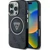 Image de GUESS étui compatible IPHONE 16 Pro avec MagSafe GUHMP16LHG4PRTGK (IML Metal Glitter 4G Circle Triangle) black