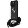 Image de Étui Guess 4G Big Logo Cord Stap Crossbody pour iPhone 16 Pro noir - Neuf