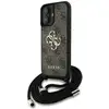 Image de Étui Guess 4G Big Logo Cord Stap Crossbody pour iPhone 16 marron - Neuf
