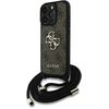 Image de Étui Bandoulière Guess 4g Avec Grand Logo Et Cordon Pour Iphone 16 Pro Max, Marron