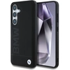 Image de Étui En Cuir Bmw Avec Grand Logo Pour Samsung Galaxy S25+ Noir